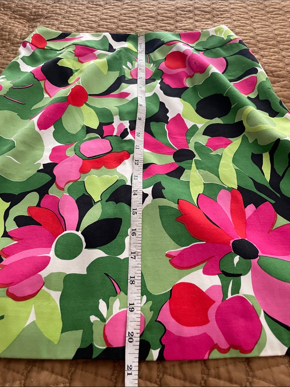 Talbots Floral A-line Skirt - Picture 6 of 6